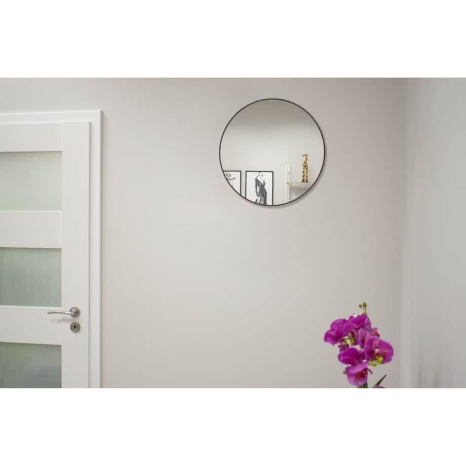 Lustro 40 Cm Czarna Rama