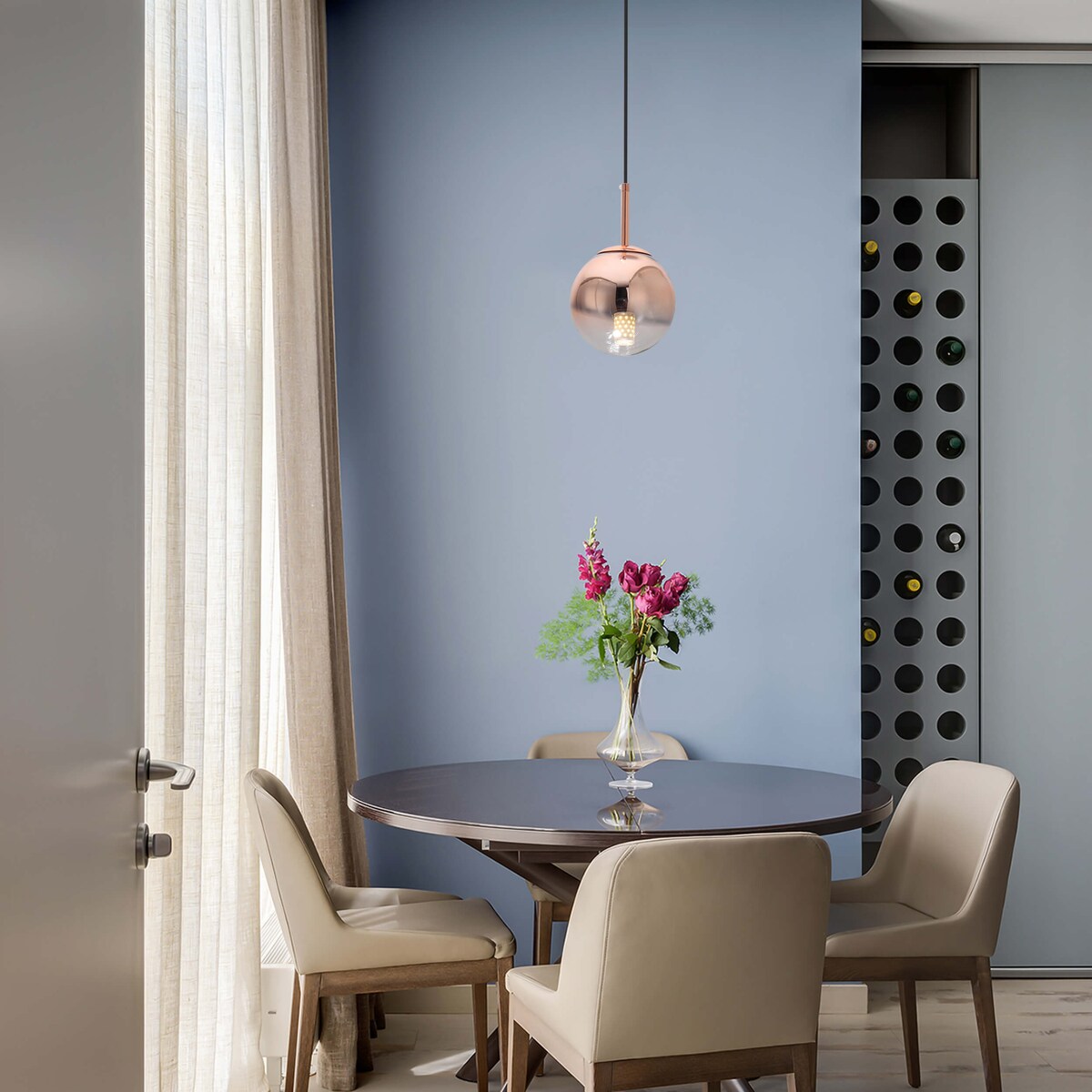 Lampa sufitowa wisząca Light Prestige Palla różowy 1 x E14 1 szt.