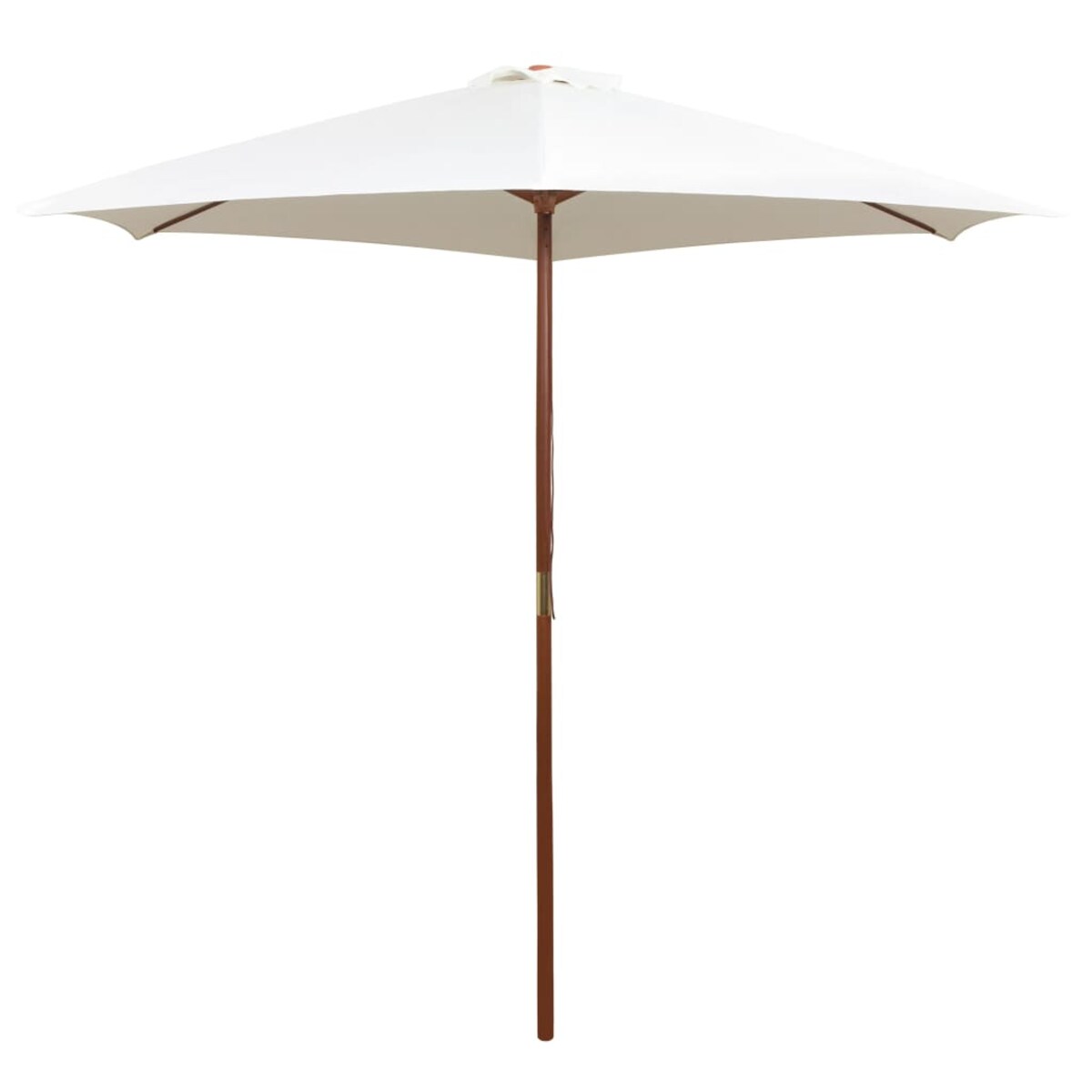 vidaXL Parasol ogrodowy, 270x270 cm, drewniany, kremowy