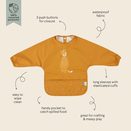 Wodoodporny Śliniak z Długimi Rękawkami - Lis