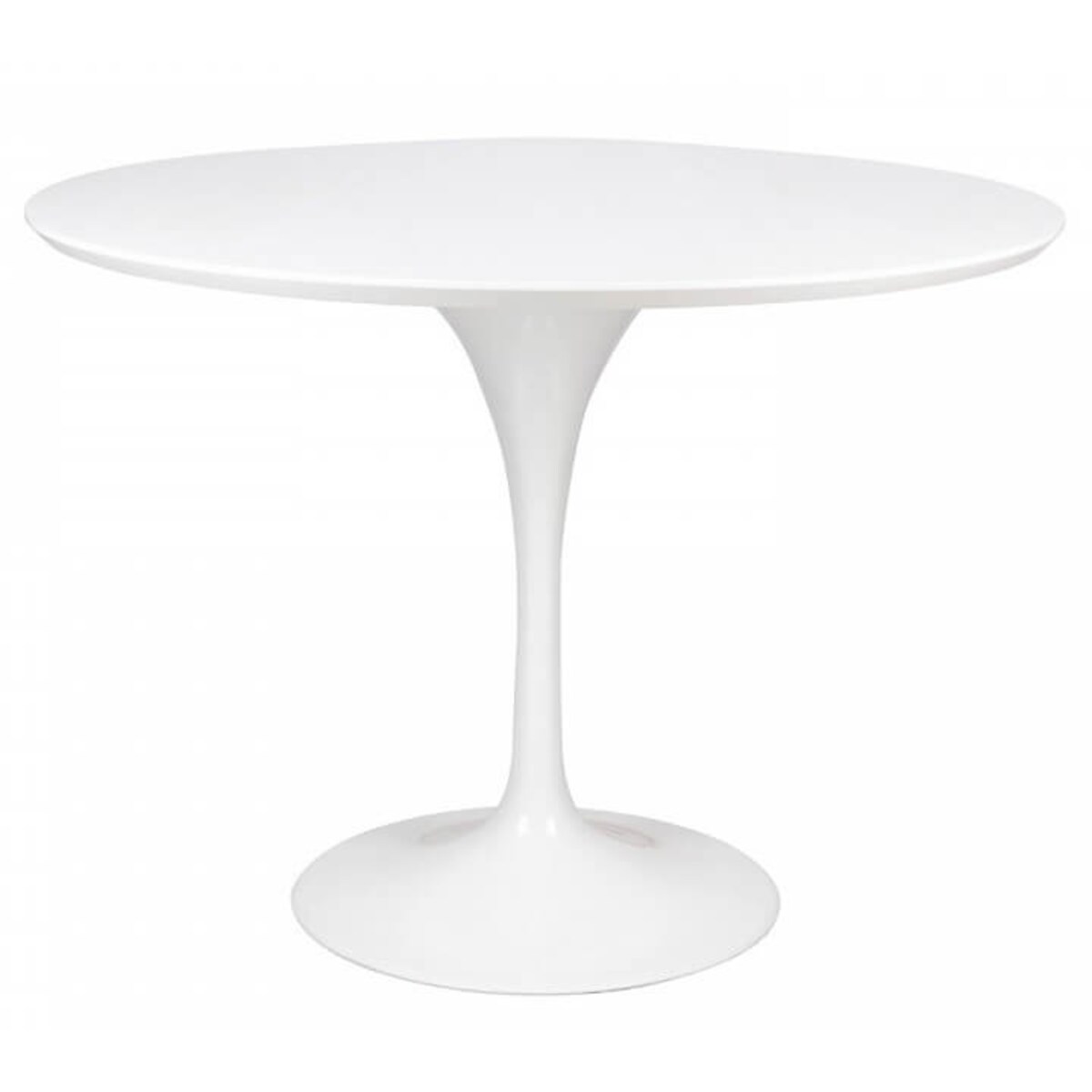 Okrągły stolik metalowy Tulip GT-09R.100 King Home 100 cm do salonu biały