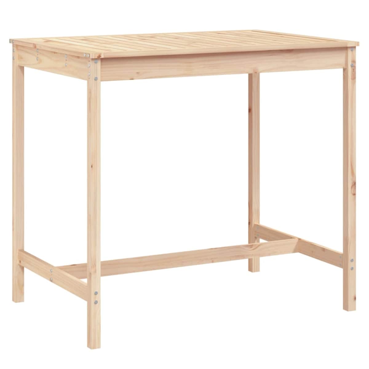vidaXL Stolik ogrodowy, 121x82,5x110 cm, lite drewno sosnowe