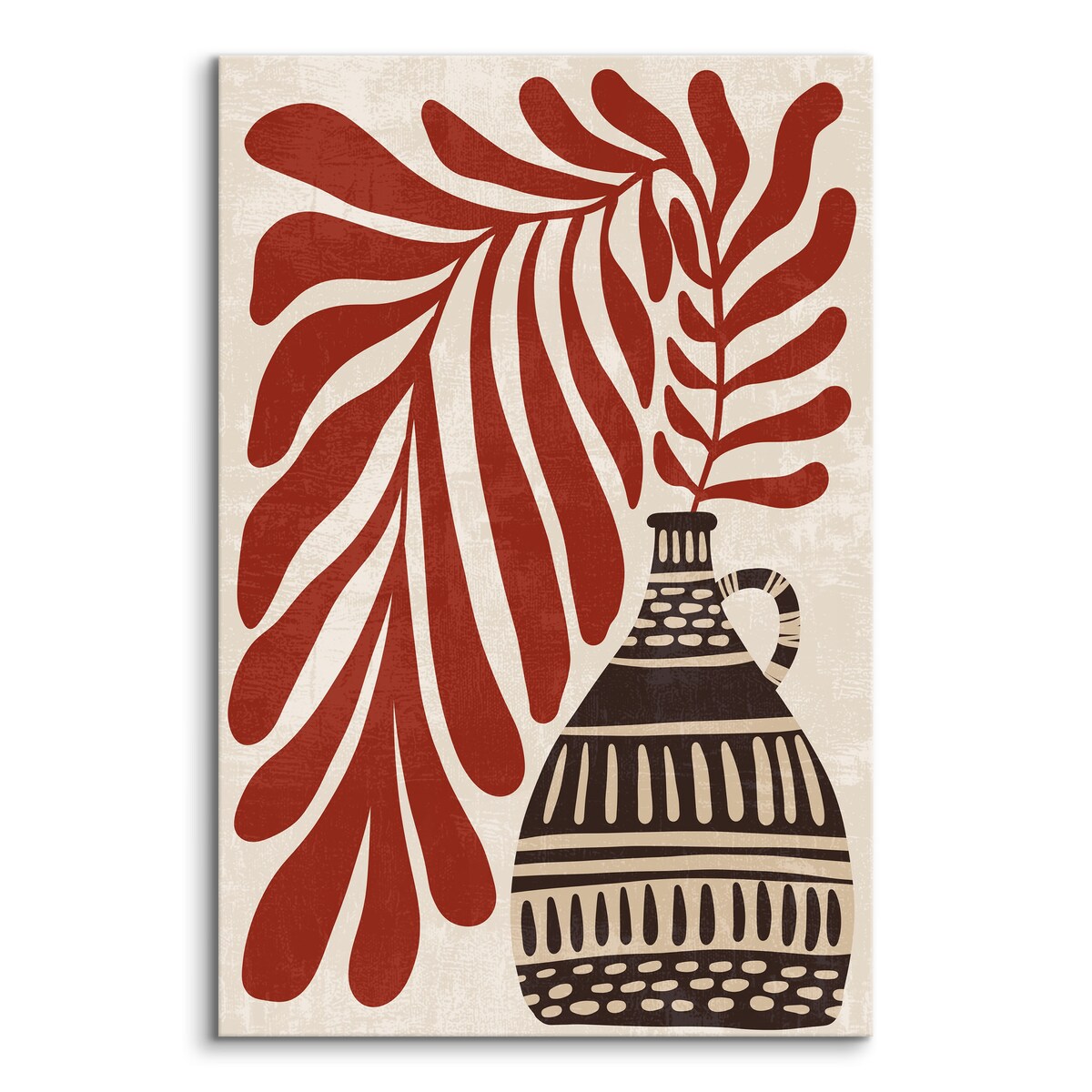 Obraz Azteckie Wzory Rośliny W Stylu Boho 80x120cm