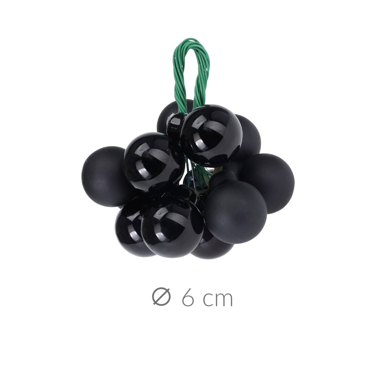 Dekoracja świąteczna z bombkami, 12 sztuk