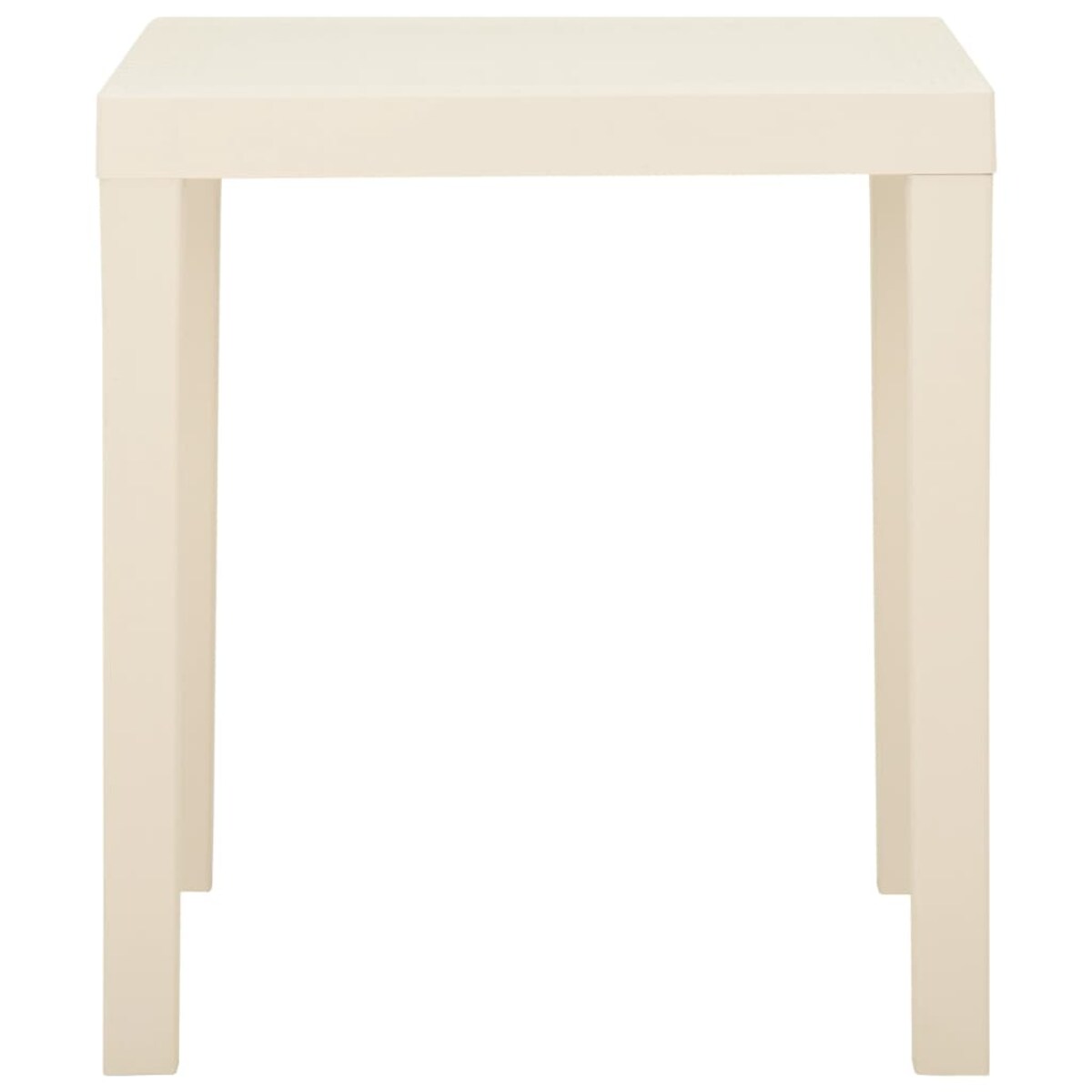 vidaXL Stolik ogrodowy, biały, 79 x 65 x 72 cm, plastikowy