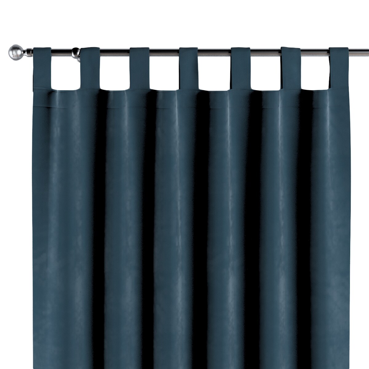 Zasłona na szelkach 1 szt. 130x260 pruski błękit