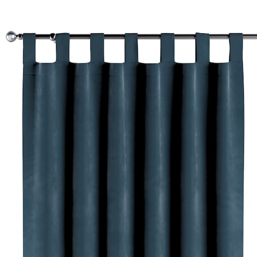 Zasłona na szelkach 1 szt. 130x260 pruski błękit