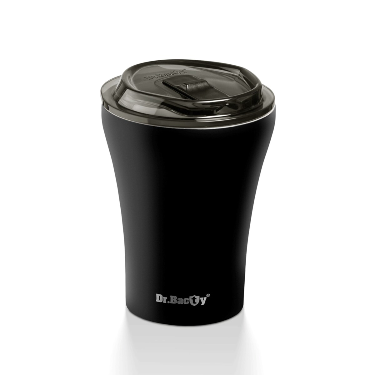 Kubek termiczny do kawy z powłoką ceramiczną Dr.Bacty Apollo - 227 ml - czarny