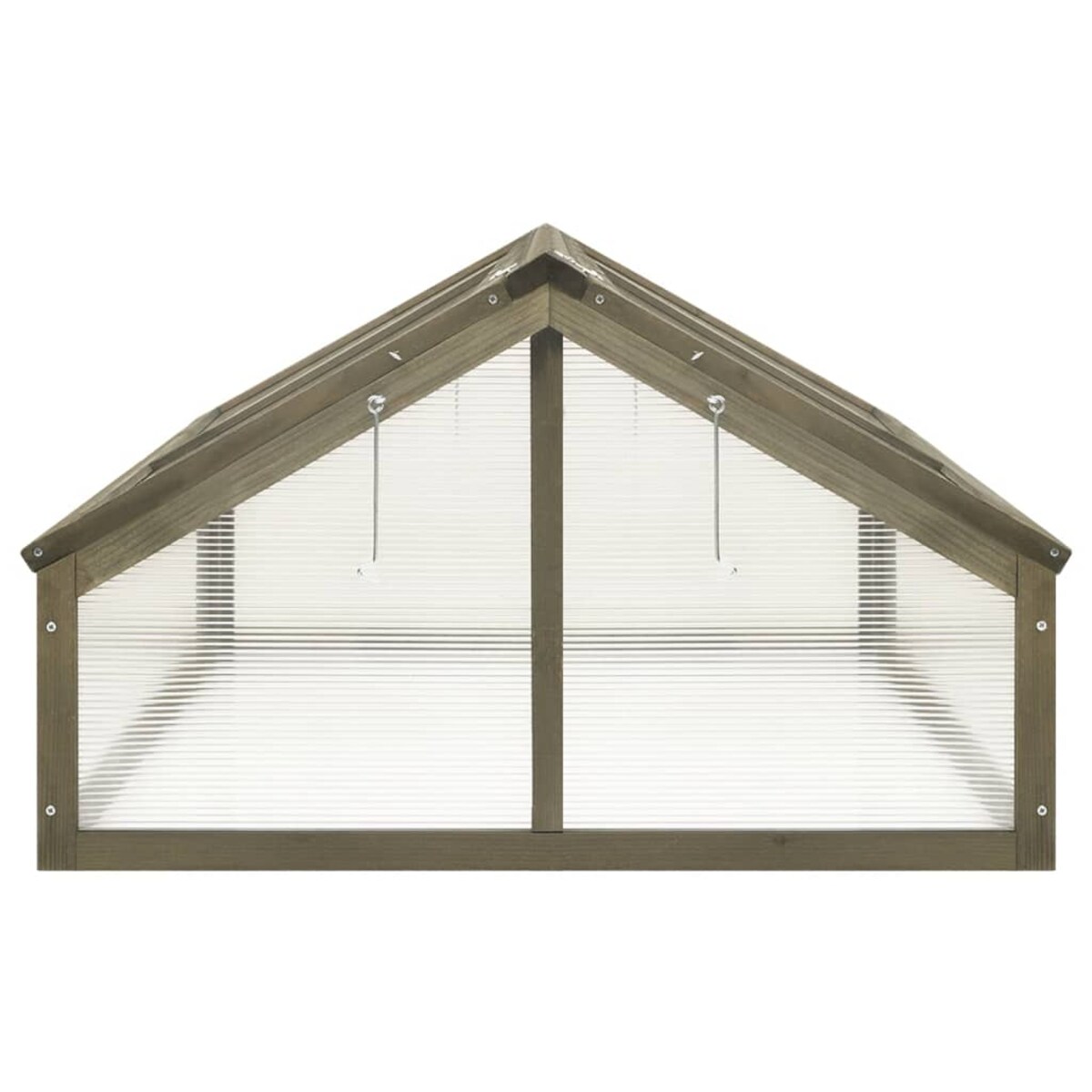 vidaXL Inspekt, szary, 114x80x50 cm, drewno jodłowe