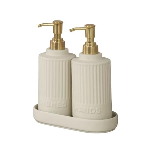 Zestaw dozowników z podstawką HEIDI, 2 x 550 ml