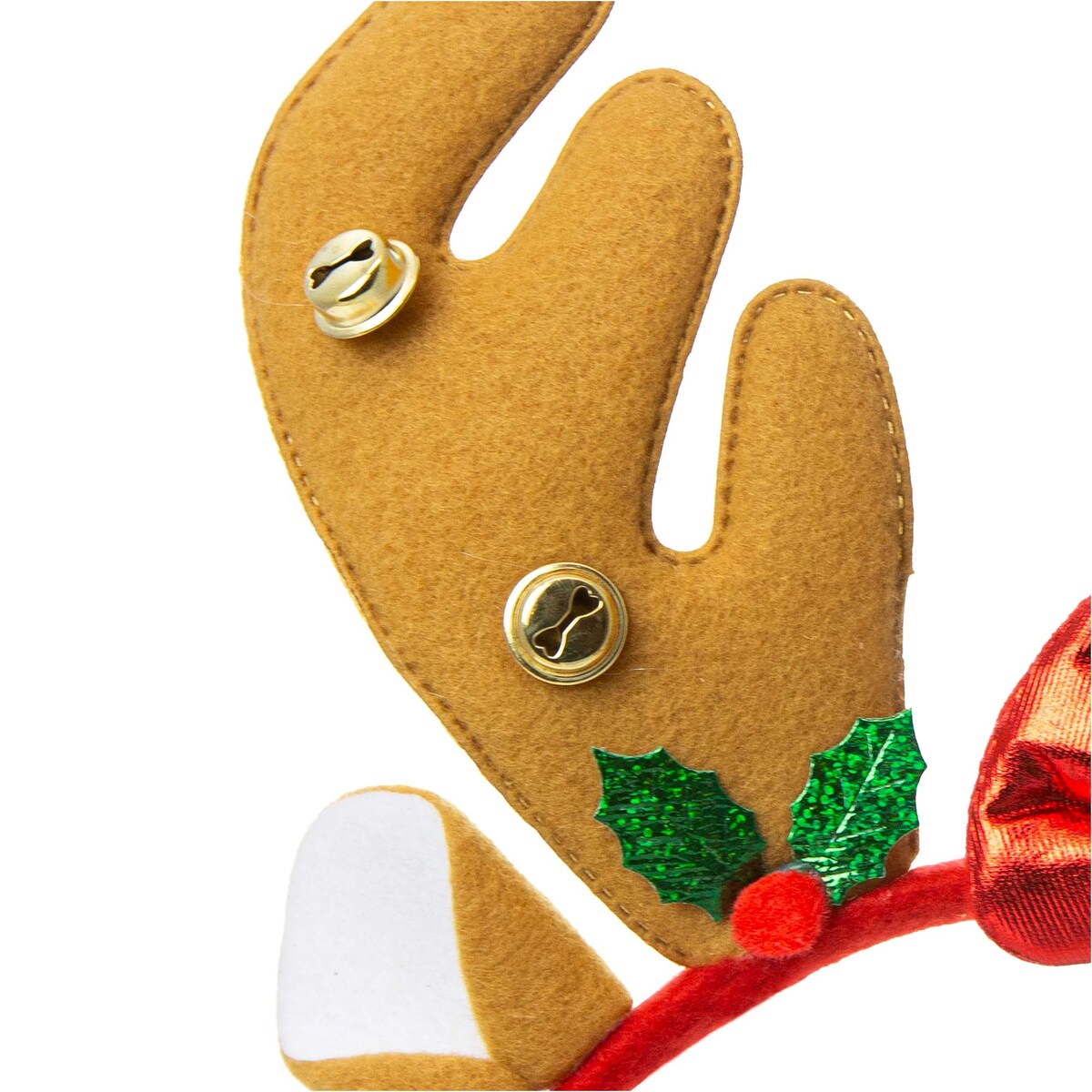 Opaska Na Głowę Rogi Renifera 24X25 Cm Święta Mikołajki Ozdoba Do Włosów Jasnobrązowe