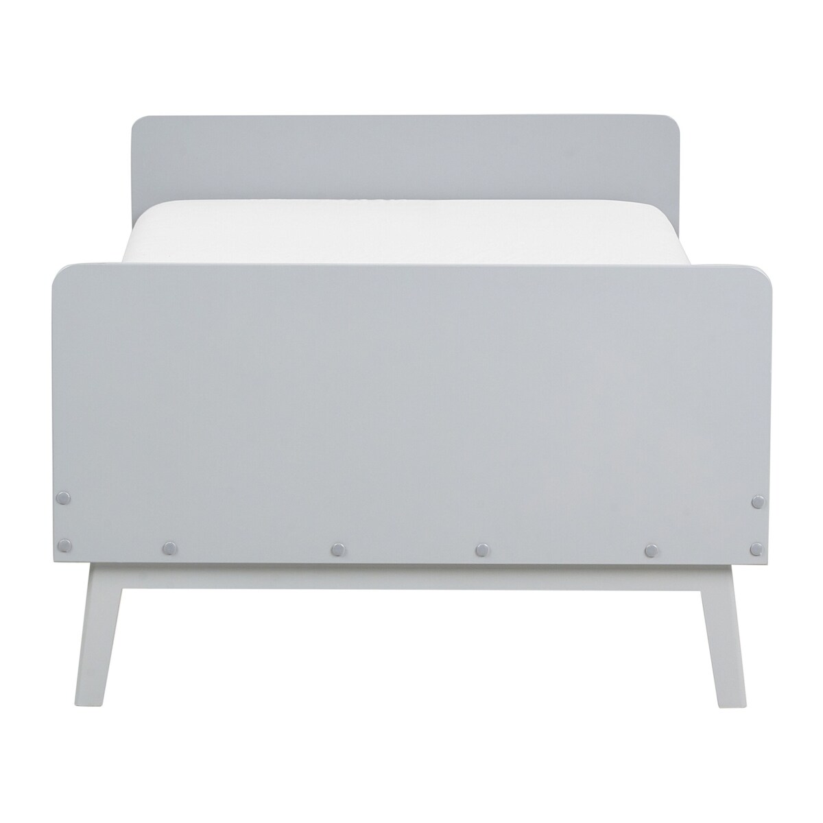 Łóżko drewniane 90 x 200 cm szare BONNAC