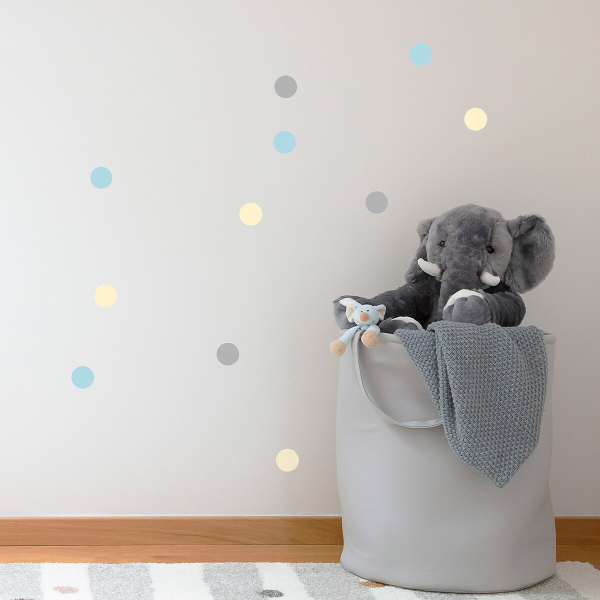 Zestaw naklejek Mini Dots sky tone, 40x40 cm