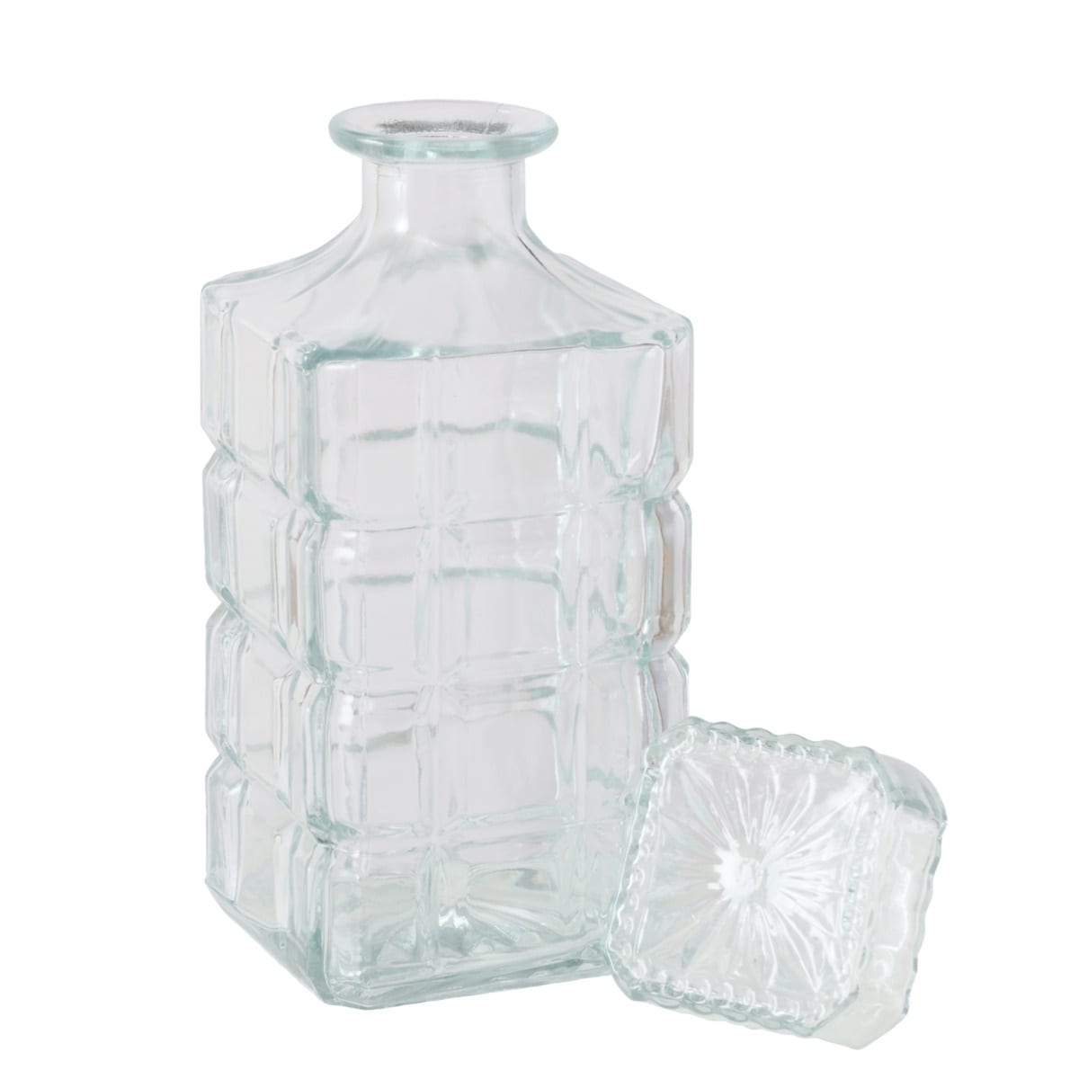 Ozdobna karafka z korkiem WHISKEY, 900 ml, kolor przezroczysty, szkło