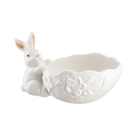 VILLA ITALIA Zajączek wielkanocny z miseczką 22 cm BUNNY