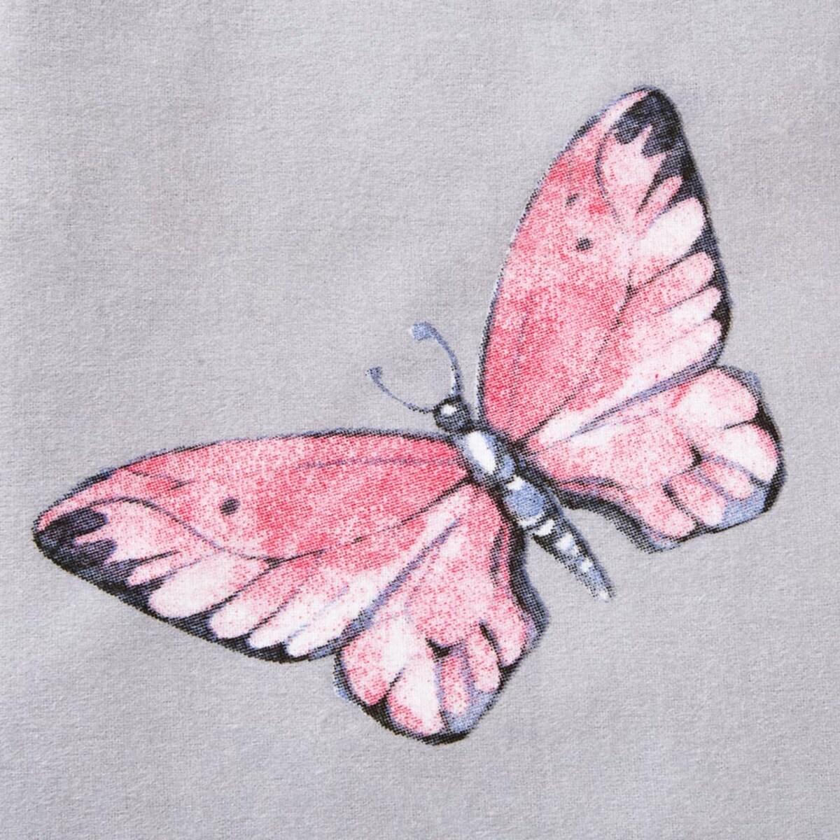 Pościel flanelowa 180x200 Florina Mist szara z kolorowymi kwiatami, Flanelove