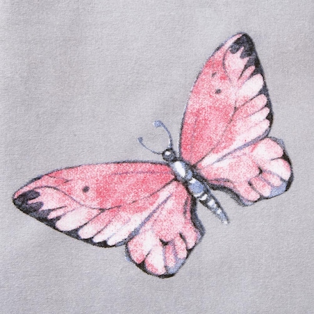 Pościel flanelowa 180x200 Florina Mist szara z kolorowymi kwiatami, Flanelove