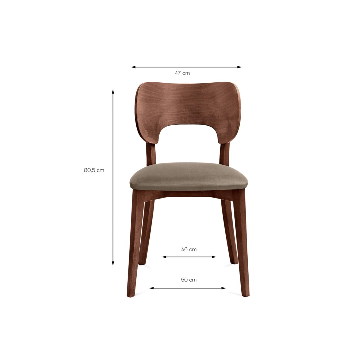 KONSIMO LYCO loftowe krzesło beżowe