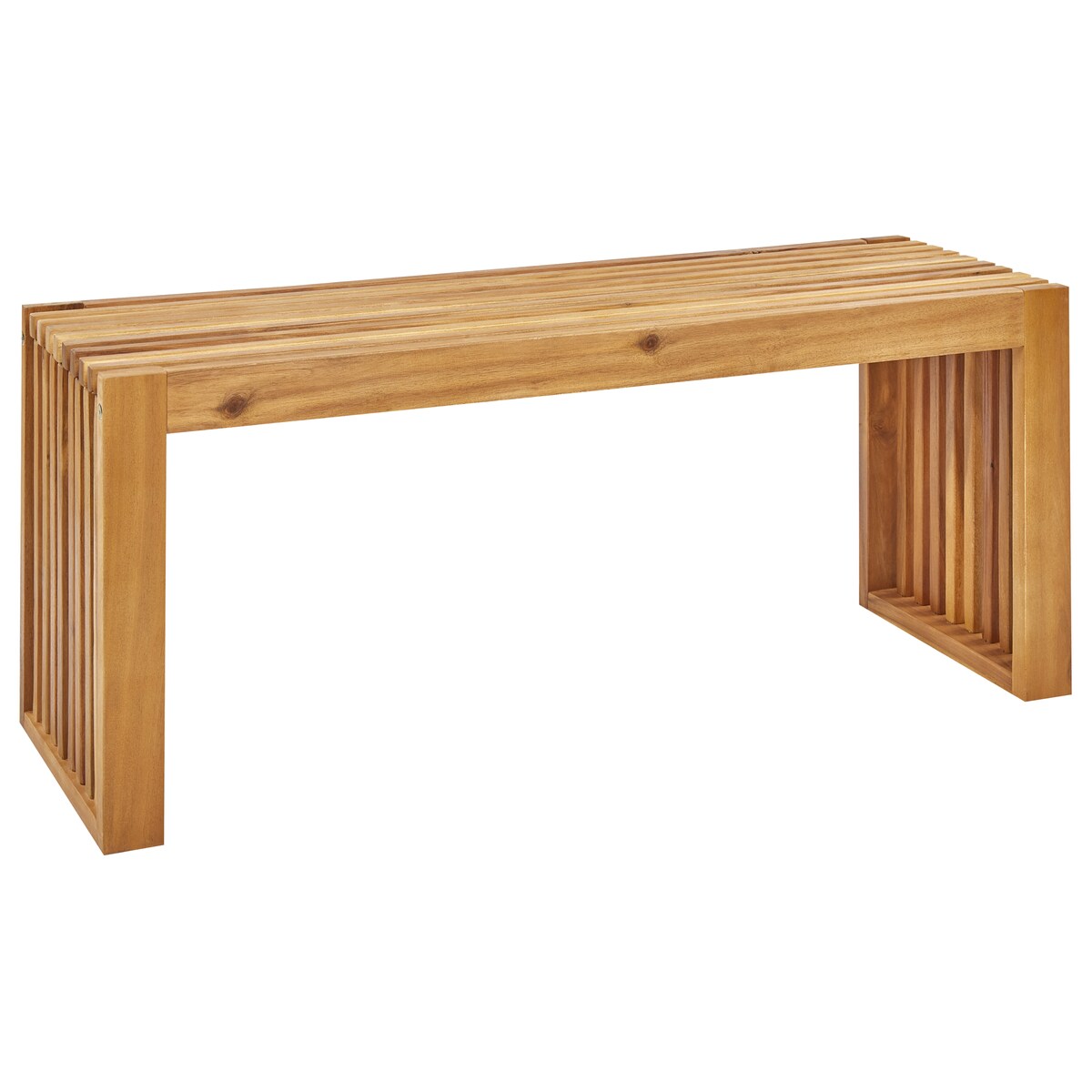 Ławka ogrodowa BELLANO 105 cm Drewno akacjowe Brązowy