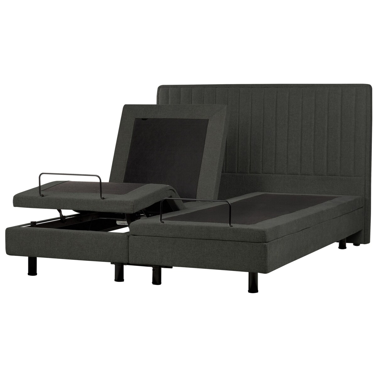 Łóżko regulowane DUKE II 180 x 200 cm Ciemnoszary