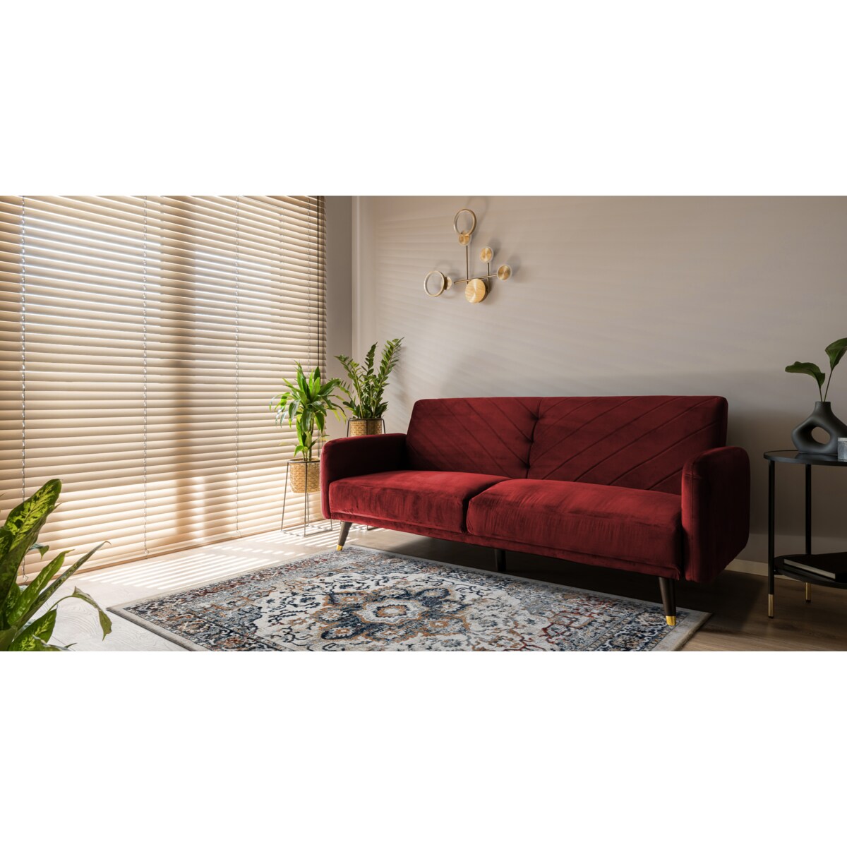 Dywan DISTIN 0834A granatowy / niebieski / 180x270 cm