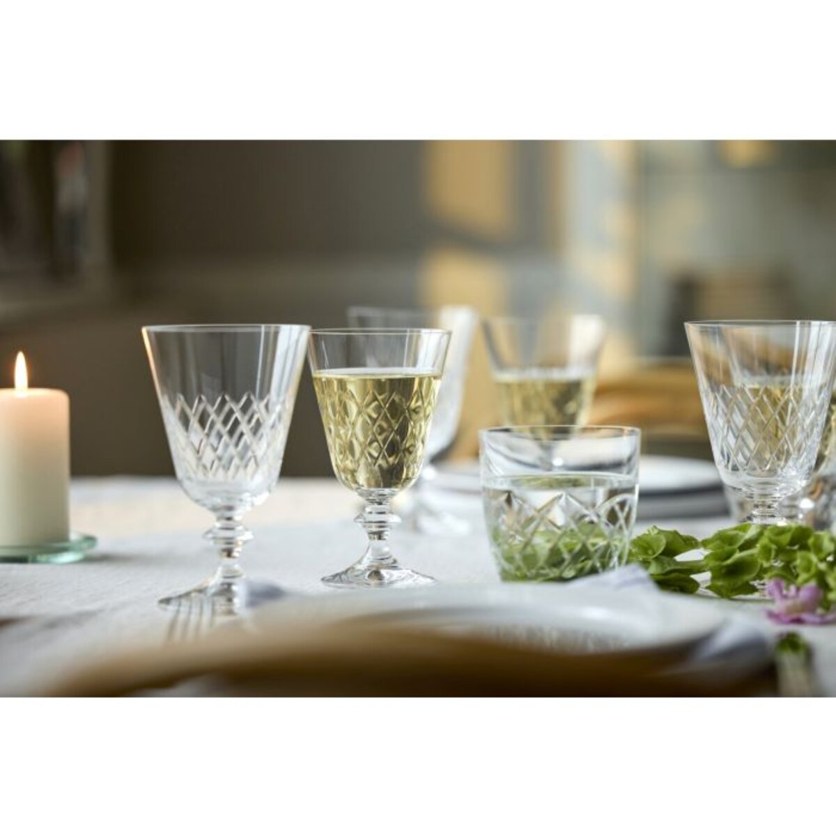 Kieliszki do białego wina ze szkła kryształowego Eaton 230 ml 2 sztuki 36238
