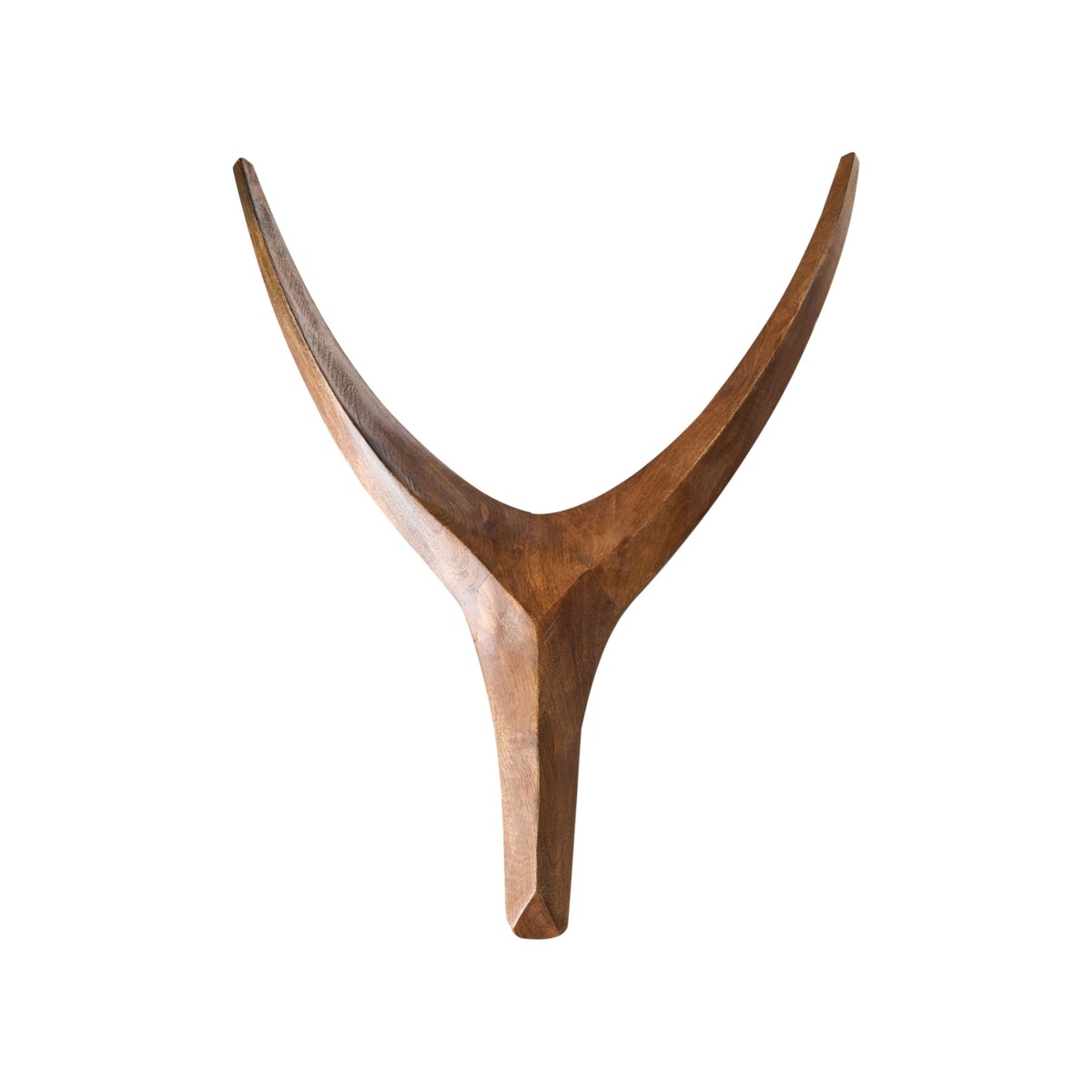 Zestaw 3 dekoracji wiszących Poroże AUCHI Drewno mango 52/30/25 cm Kolorowy