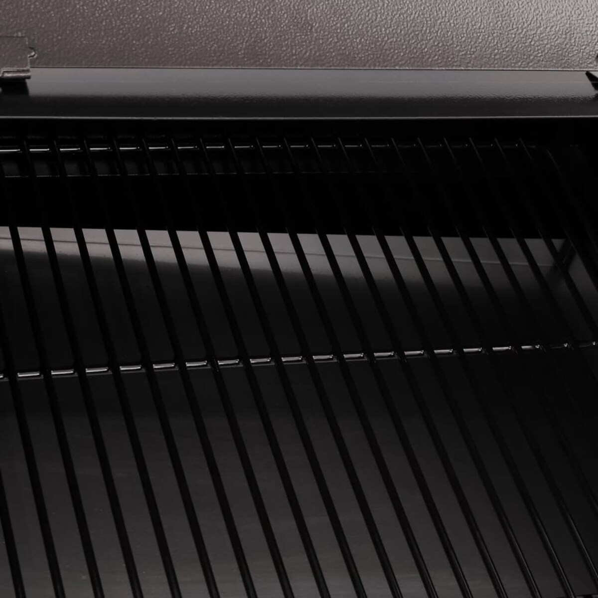 vidaXL Grill na pellet, z dolną półką, czarny, 94 cm, żelazo