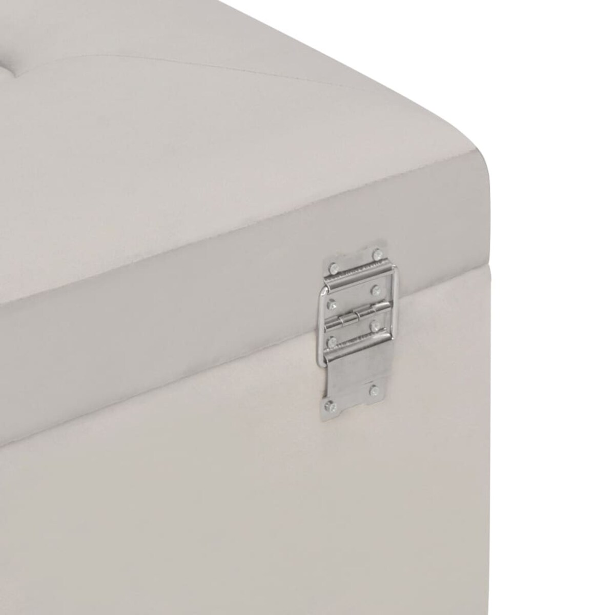 vidaXL Ławka ze schowkiem, 80 cm, szara, aksamitna