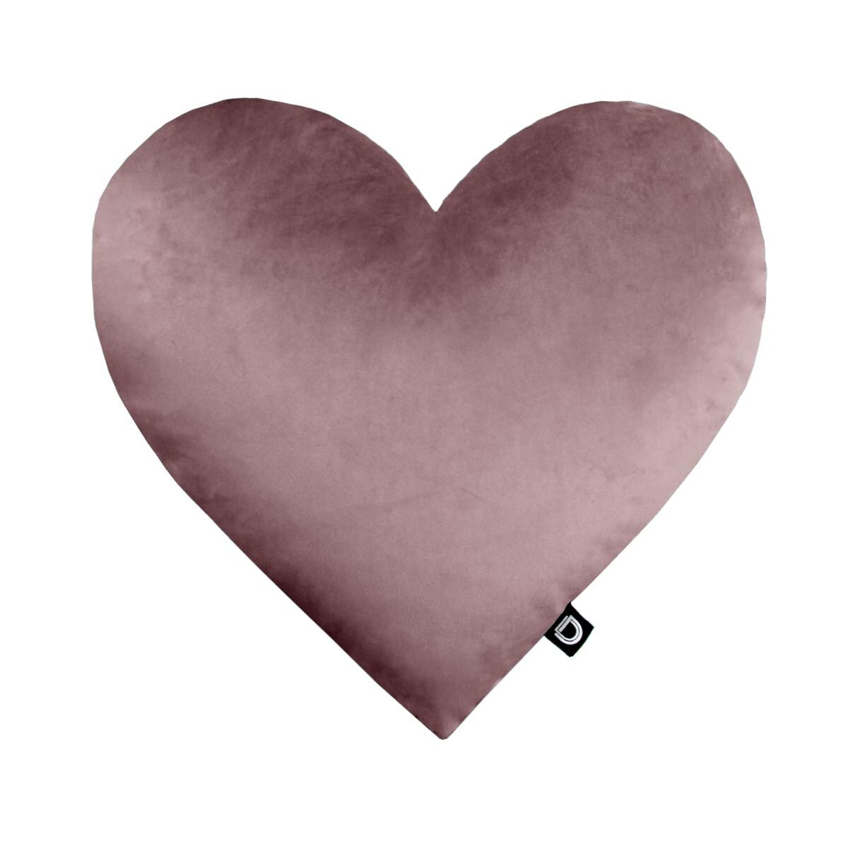 Poduszka VELVET VE2258 | pudrowo - różowe serce
