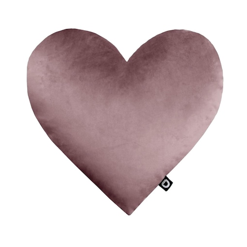 Poduszka VELVET VE2258 | pudrowo - różowe serce