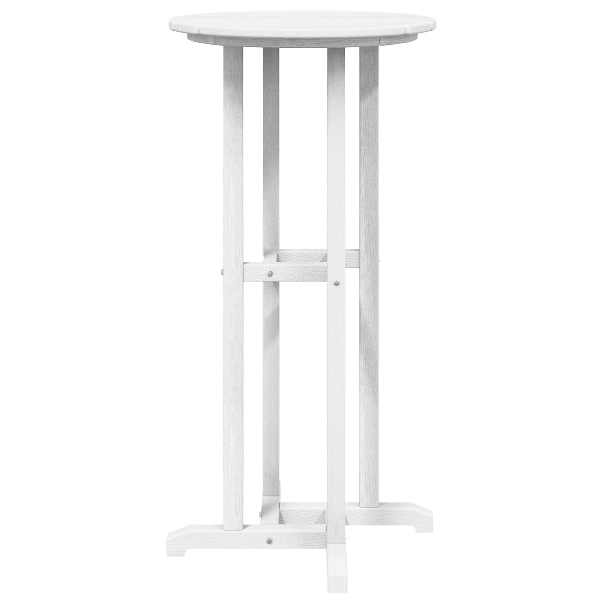 vidaXL Stół Barowy Biały 55x55x107 cm HDPE