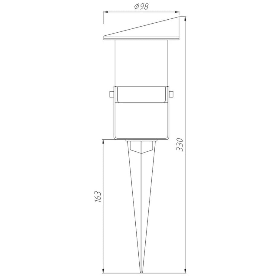Stojąca LAMPA zewnętrzna VILO EKO8357 Milagro metalowa OPRAWA regulowany reflektorek gruntowy outdoor IP65 czarny