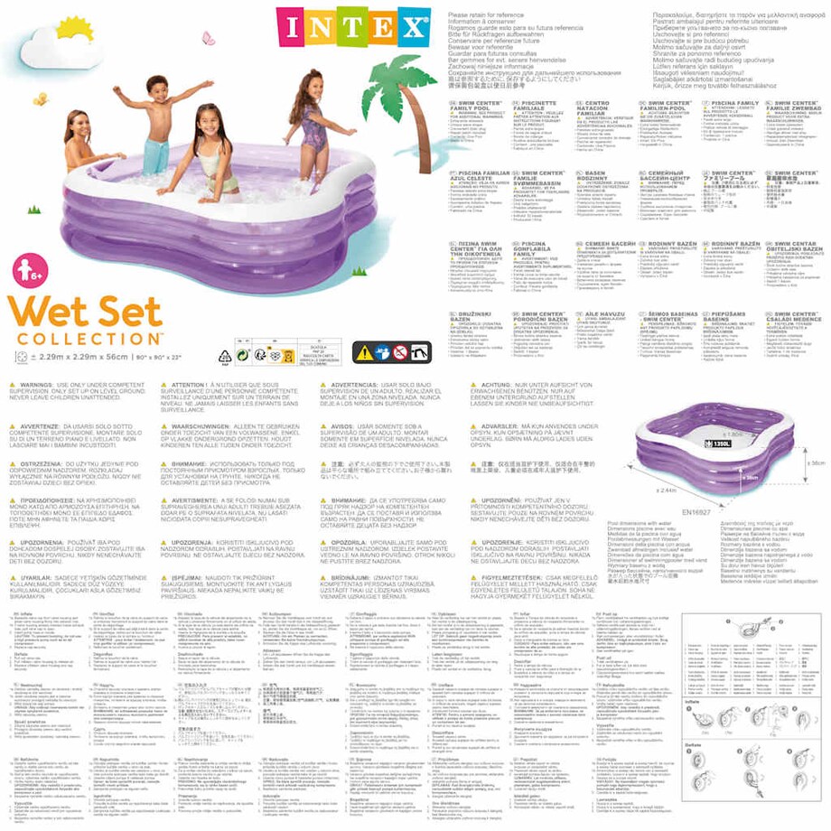 Duży basen rodzinny, 2 x 2 m