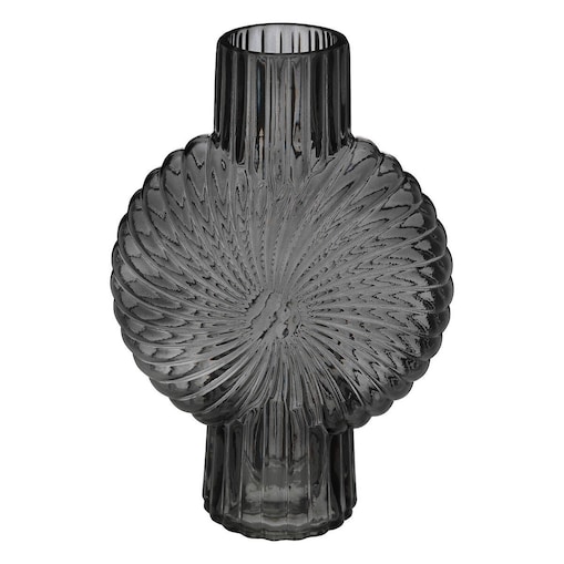 Wazon dekoracyjny 32 cm KALEDIAH - szary