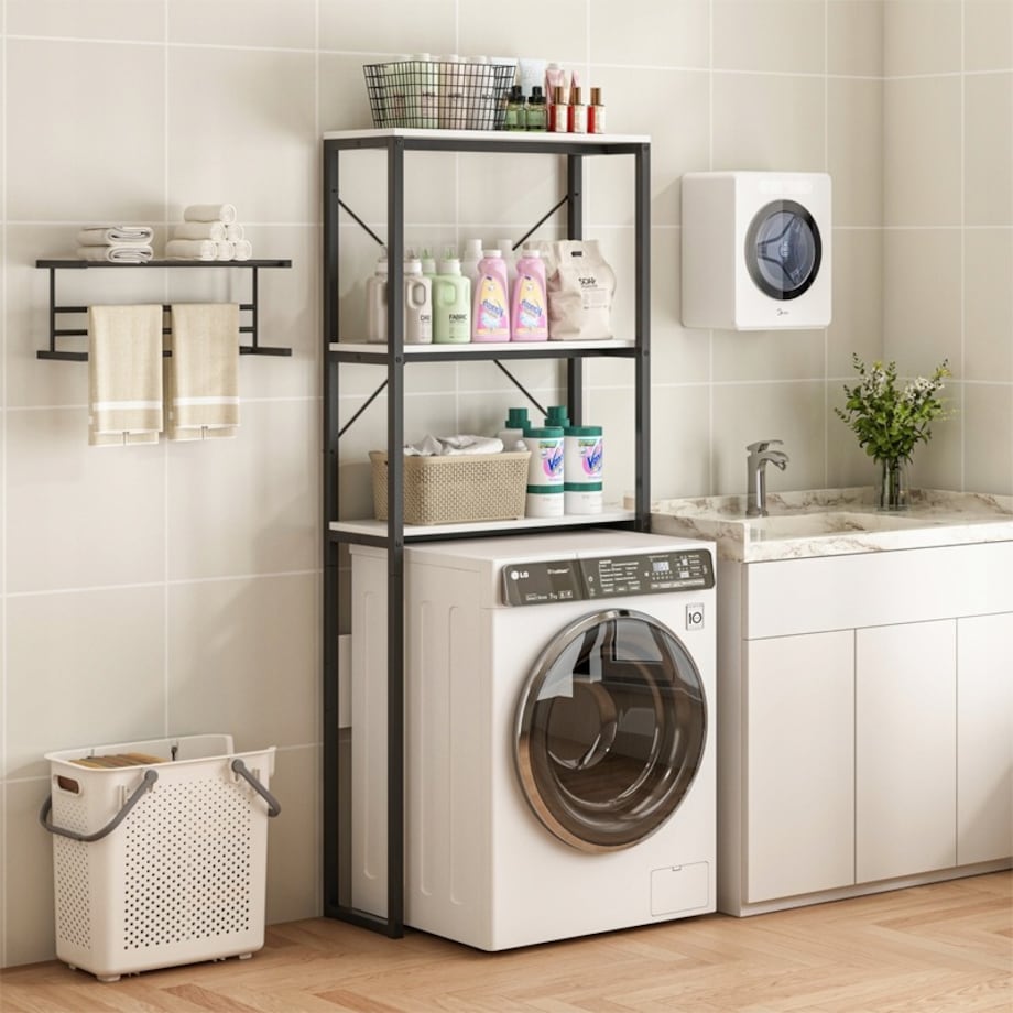 Regał szafka łazienkowa nad toaletę pralkę loft industrialny półki 160 cm