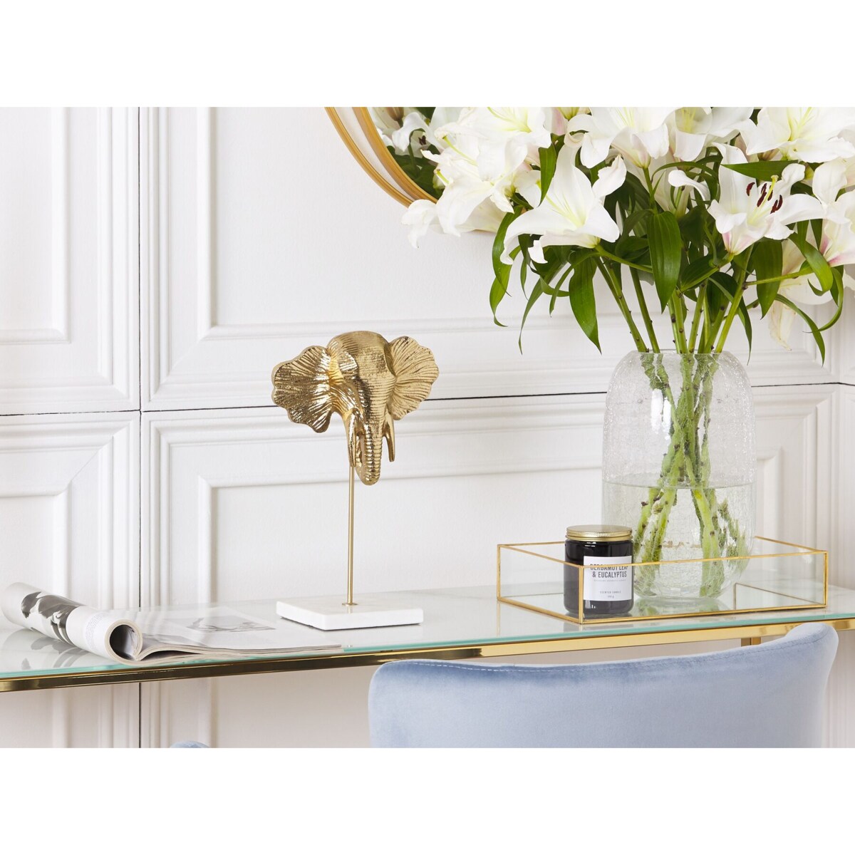 Figurka słoń złota KASO