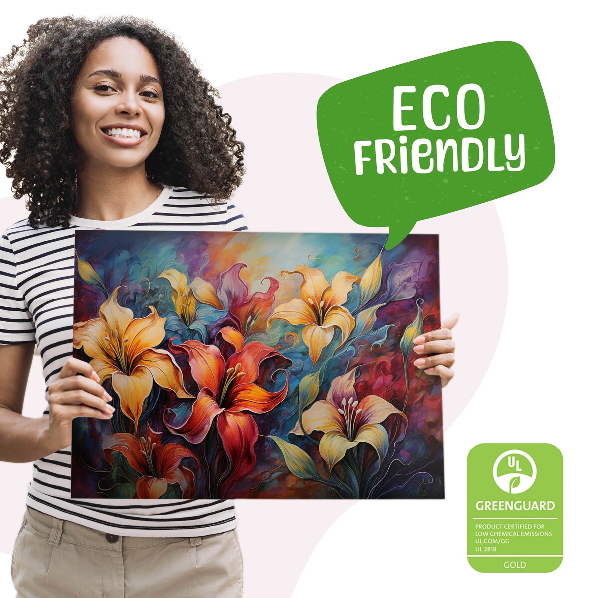 Obraz Do Salonu Sypialni Tropikalne Kwiaty Natura Rośliny Abstrakcja 70x50cm