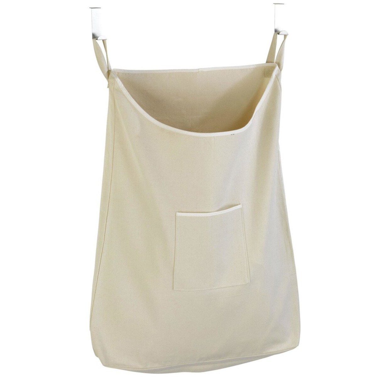 Worek bawełniany na ubrania do prania, torba KANGUR do zawieszenia na drzwiach - 65 l, WENKO