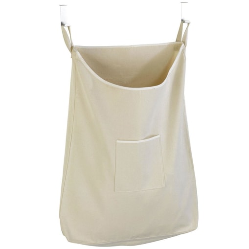 Worek bawełniany na ubrania do prania, torba KANGUR do zawieszenia na drzwiach - 65 l, WENKO