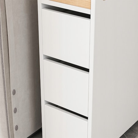 Szafka na kółkach na papier komoda łazienkowa regał szuflady loft salonu