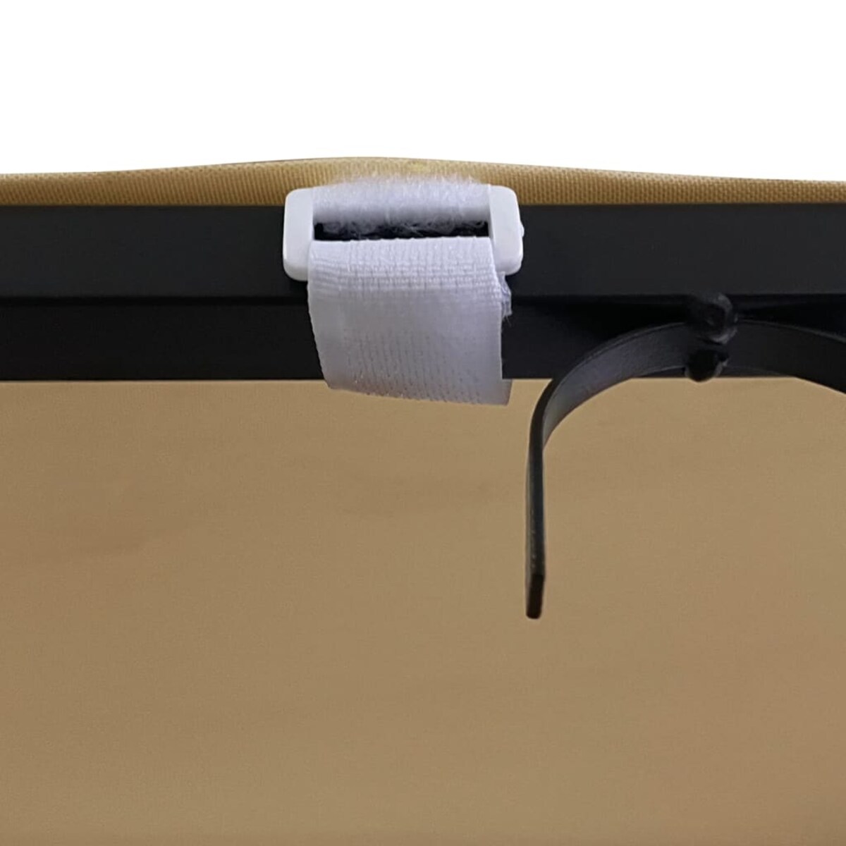 vidaXL Zadaszenie, kolor taupe, 2x2,3 m, 180 g/m², tkanina i stal