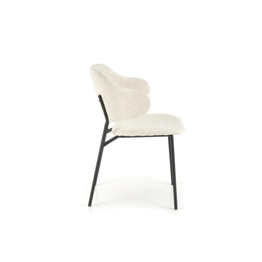 Krzesło tapicerowane K497 kremowe