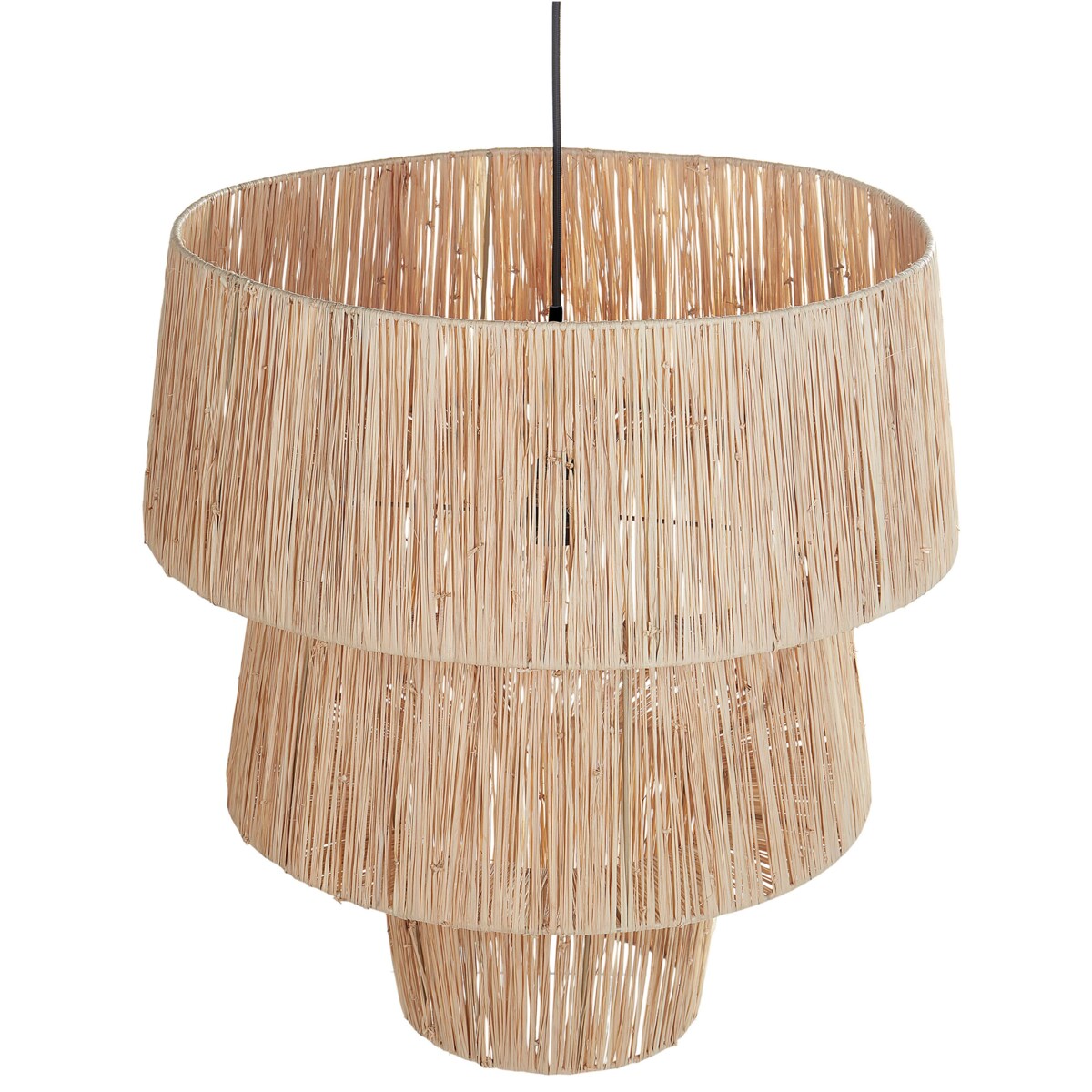 Lampa wisząca ze słomy naturalna PREMAT