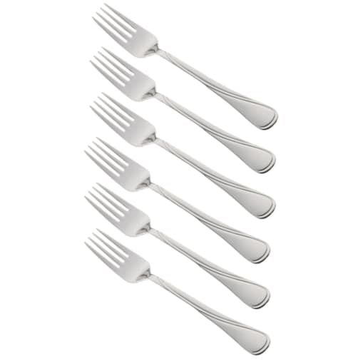 Widelce stołowe obiadowe zestaw 6 sztuk Połysk KINGHOFF