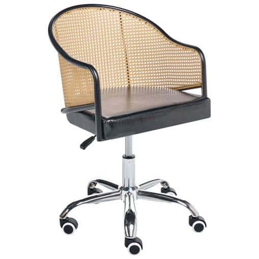 Krzesło obrotowe REDDING Ekoskóra Czarny