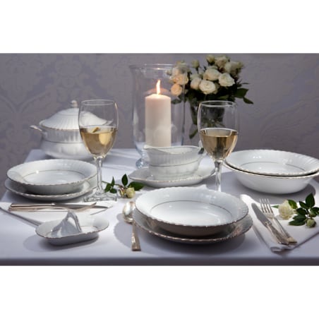 Serwis obiadowy dla 12 osób 44 el. Iwona Złota Linia B014