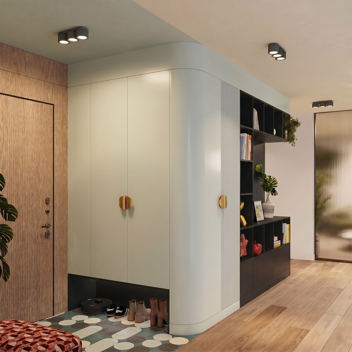 Plafon AURA 3 czarny Gx53