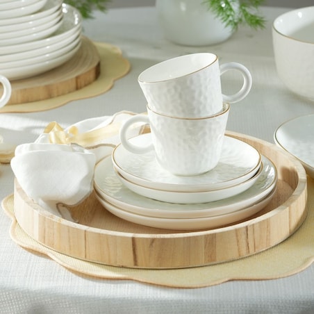VILLA ITALIA Talerzyk deserowy porcelanowy 19 cm PAULA