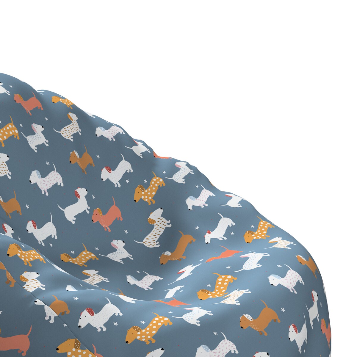 Worek do siedzenia Bowli, niebieski, Ø60 x 105 cm, Magic Collection